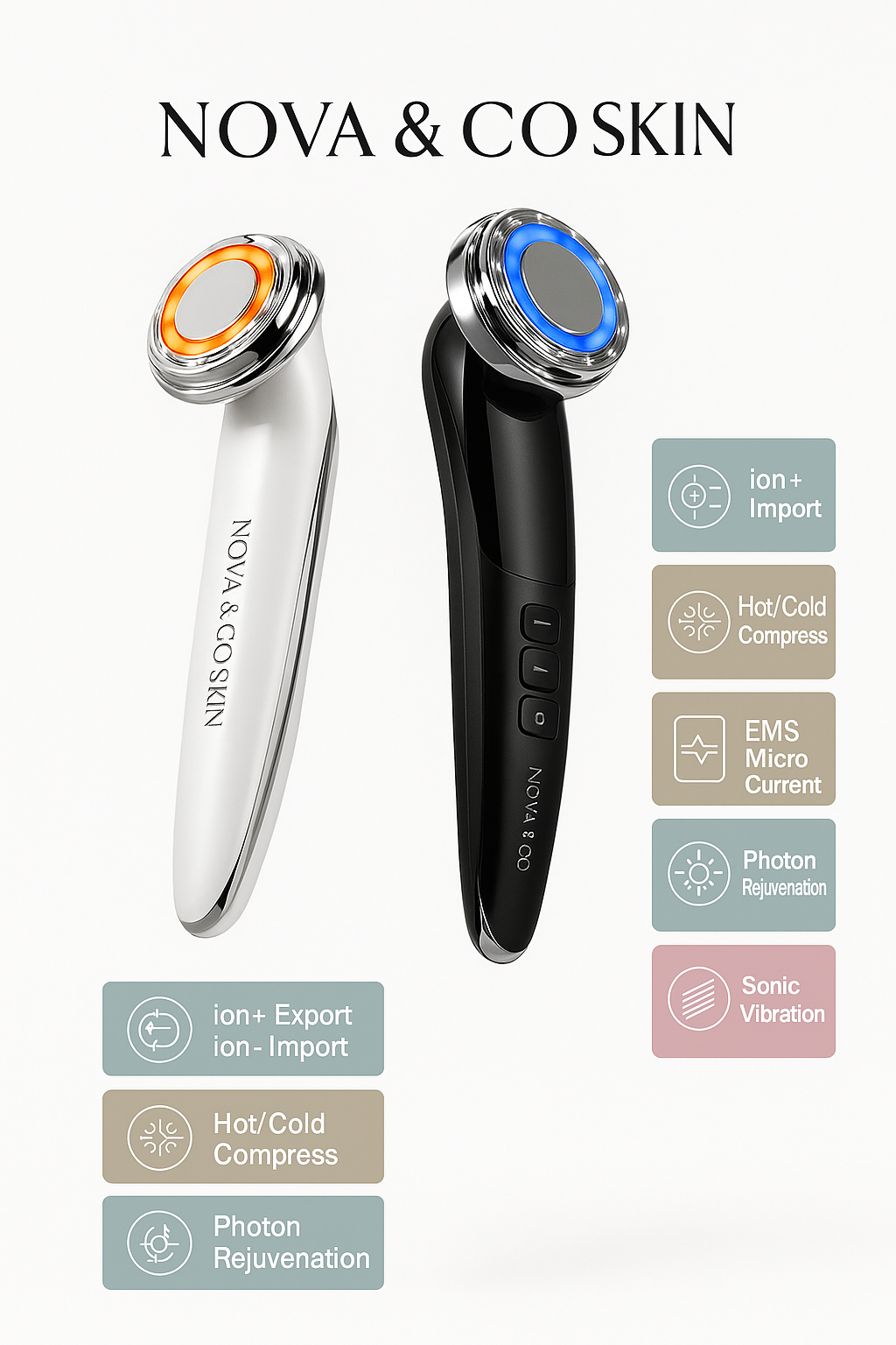 Nova & Co Skin™ Radiance Booster RF Wand